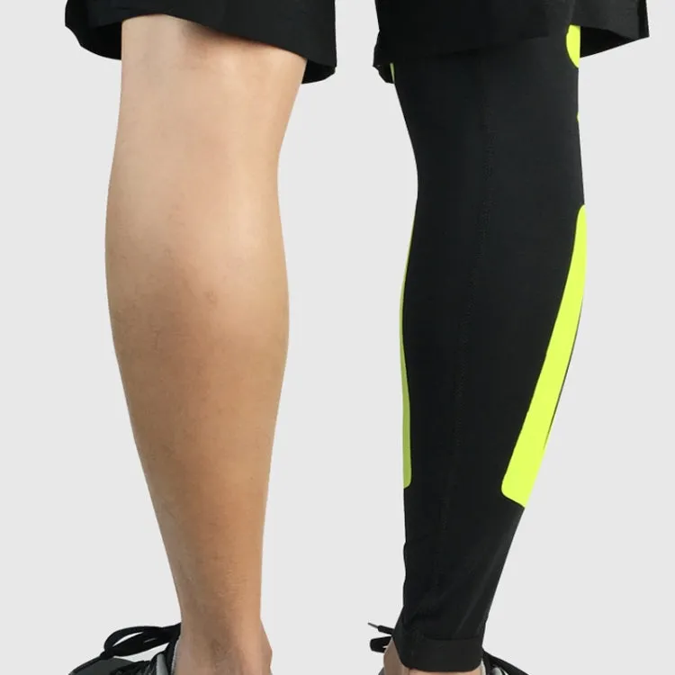 1pair  Sports Knee Pads Compression Elastic Protective Thigh And Calve Cover, Specification: L (Black / Red)