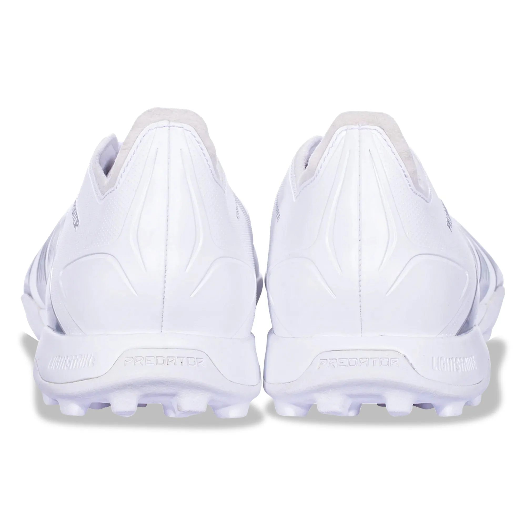 adidas Predator League Turf Soccer Shoes (White/Silver Metallic)