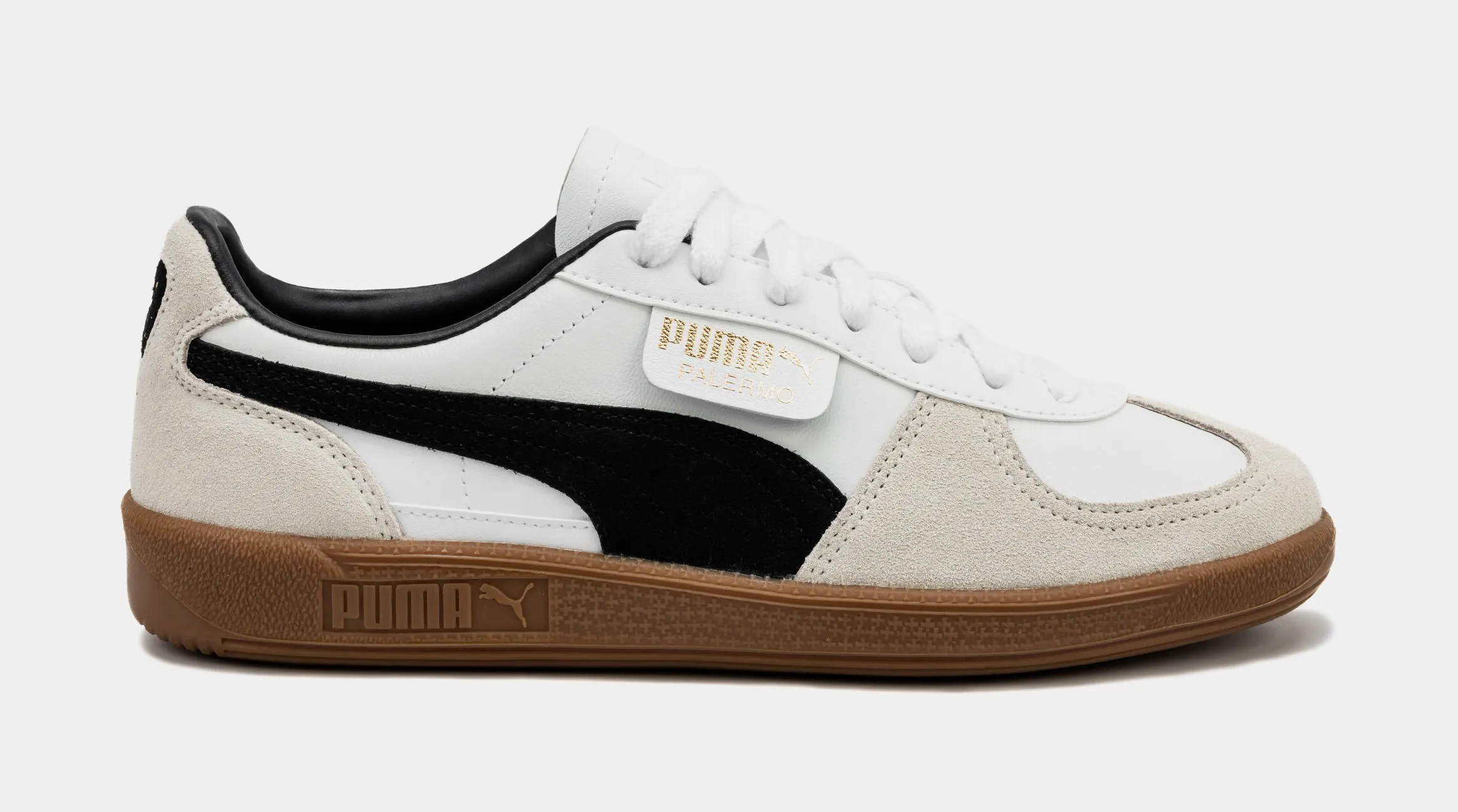 Palermo Leather Mens Lifestyle Shoes (White/Black/Grey/Gum)